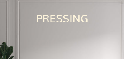 Custom text: PRESSING